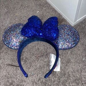 Loungefly Blue Sequin Minnie Ears Headband